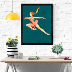 The Ballerina Dance Canvas Print – Elegant Ballet Wall Art for Home Decor