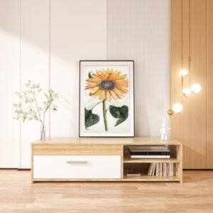 Sunflower Illustration by Johan Teyler – Vintage Botanical Art Print for Home Decor