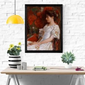 The Victorian Chair Art Print – Elegant Vintage Home Decor