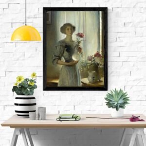 June by John White Alexander Art Print – Romantic Portrait for Home Decor