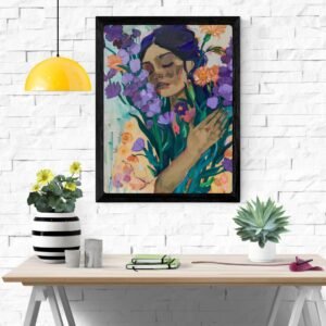 Soul of Flowers Art Print – Exquisite Floral Wall Decor, Botanical Art, Elegant Home Decoration