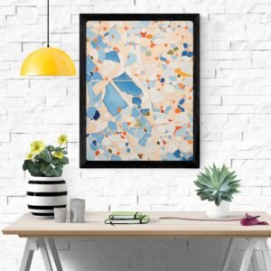 Terrazzo Marble Art Print – Modern Abstract Wall Decor, Stylish Home Decoration, Contemporary Art