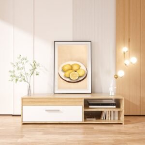 Lemon Art Print – Citrus Fruit Wall Decor, Botanical Home Decoration