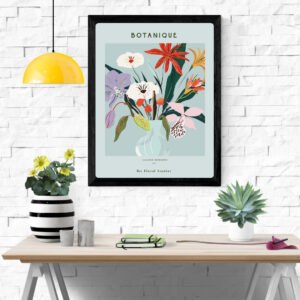 The Floral Studies Poster Print – Elegant Flower Art, Botanical Wall Decor