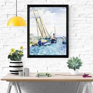 Marine Scene Art Print – Nautical Wall Art for Coastal Home Decor