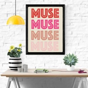 Muse Art Print – Inspirational Wall Decor, Artistic Home Decoration, Creative Inspiration