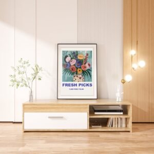 Fresh Picks: Flower Market Milano Art Print – Floral Market Scene, Italian Home Decor