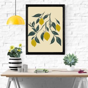 Lemon Tree Art Print – Citrus Grove, Botanical Wall Decor