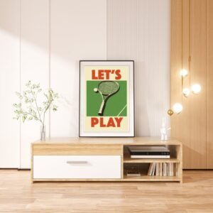 Let’s Play Typography Art Print – Inspirational Quote, Playroom Decor