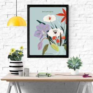 Floral Symphony Poster Print – Elegant Flower Art, Botanical Wall Decor