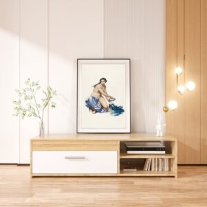 Study for a Figure of Fame Art Print – Classical Wall Decor, École des Beaux-Arts Masterpiece